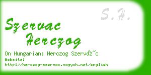 szervac herczog business card